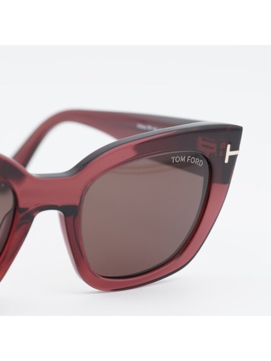 Tom Ford Athena FT1190 69E Sunglasses Bordeaux Cat Eye Frame, Brown Lenses main image 9
